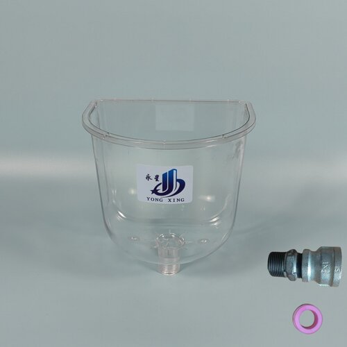 暖气片采暖炉锅炉专用半圆型加水斗加水器大漏斗膨胀水箱1寸外丝