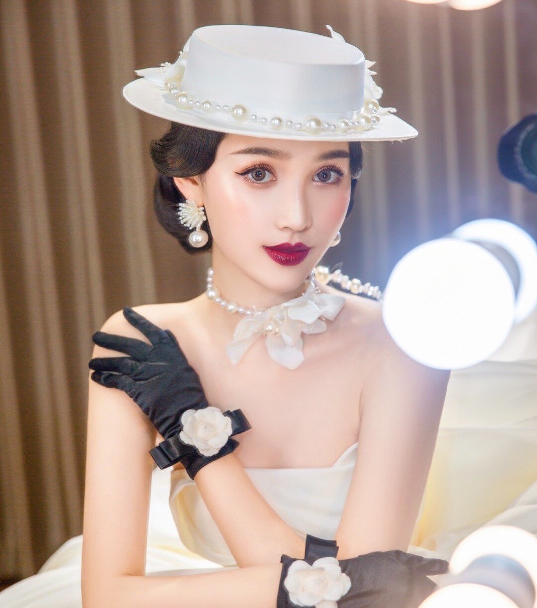 신부 장갑 웨딩 드레스 액세서리 짧은 골드 벨벳 가을 겨울 드레스 다목적 매칭 사진 장갑