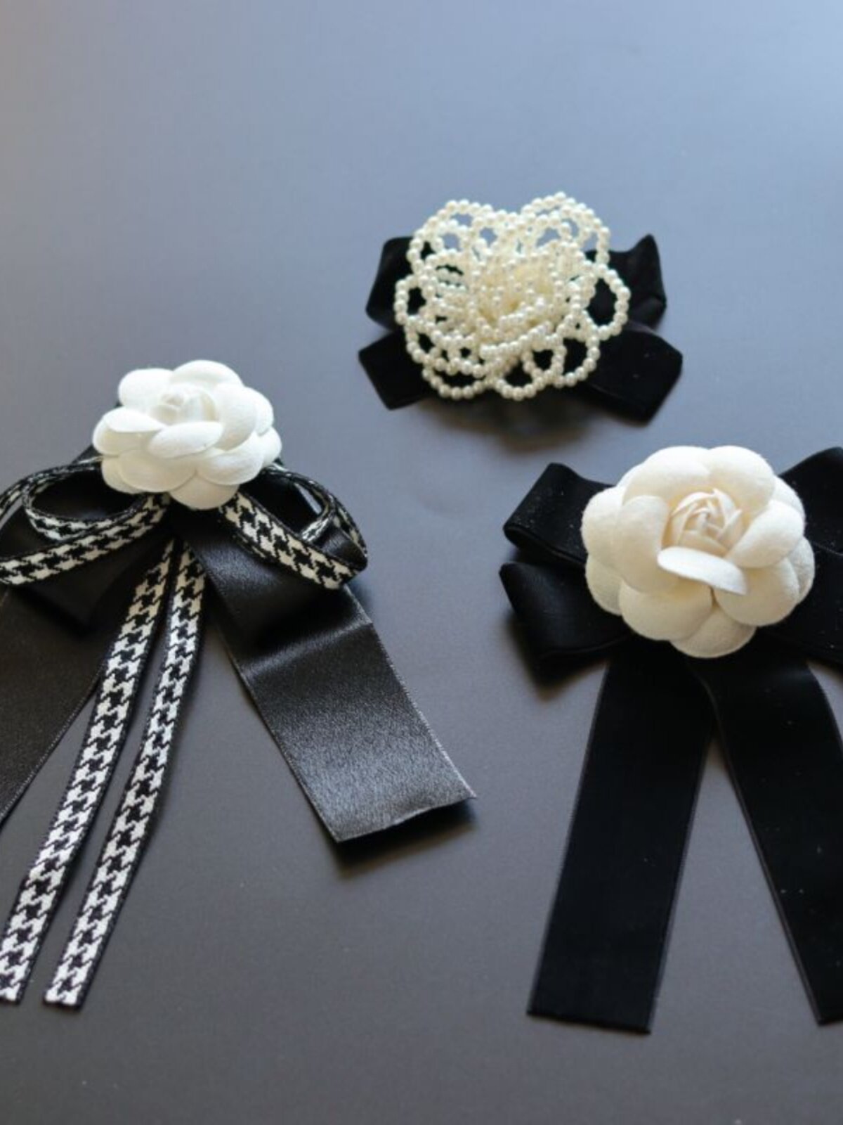 복고풍 스타일 동백 레이디스 칼라 꽃 활 장식 나비 넥타이 코사지 액세서리 다목적 스 트리머 브로치