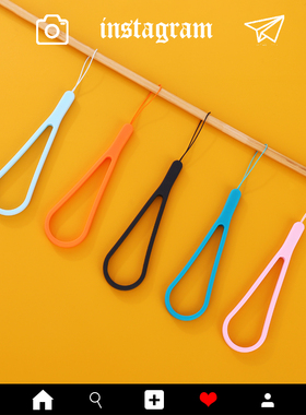 手机挂绳液态硅胶彩色弹力音响挂绳手机链U盘水杯挂绳短款手腕