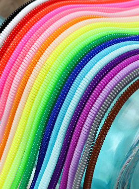 DIY绕线弹簧全型号通用iphone苹果华为安卓创意耳机数据线保护线