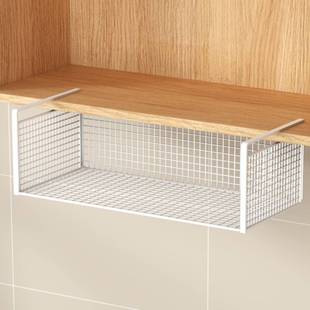 厨房橱柜下挂置物架多功能免打孔吊柜门下收纳架子悬挂式收纳神器