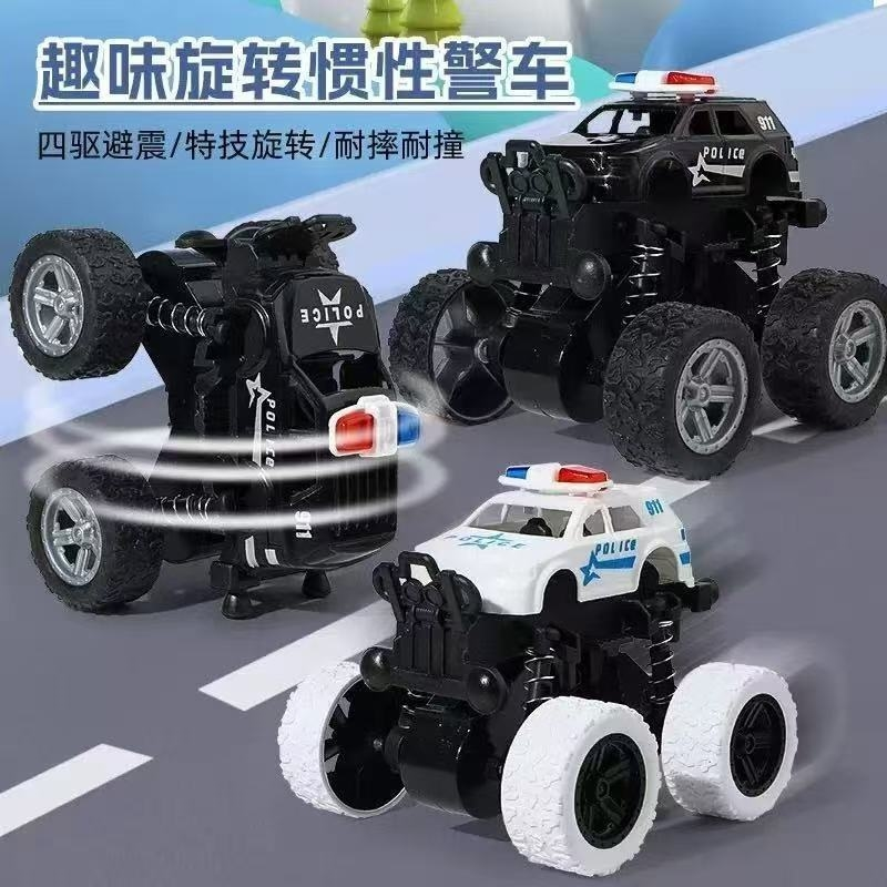 警察车四驱越野车攀爬耐摔男孩女孩惯性爆款儿童玩具车婴3幼儿6岁