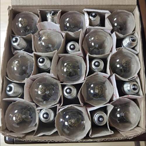 老式白炽灯泡卡口普通钨丝灯泡装修工程养殖取暖专用220V E27螺口