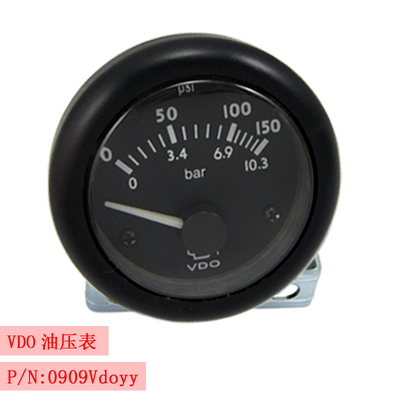VDO指针式柴油机油电压/水温/油量/油压表发电机组带灯显示通用表
