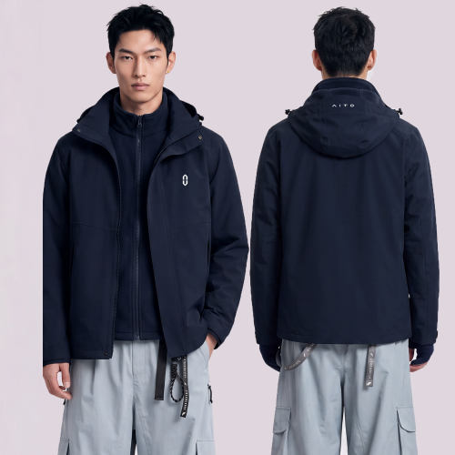 问界AITO汽车工作服加绒冲锋衣