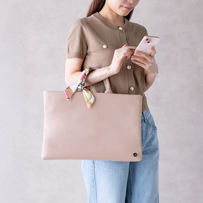 日本SANWA电脑包手提包内胆包13.3寸收纳包YKK拉链多隔层丝巾电脑包轻薄外出收纳包缓冲抗震手提包