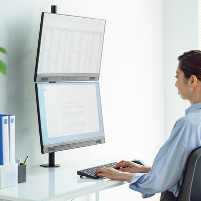 日本山业电脑支架双显示器