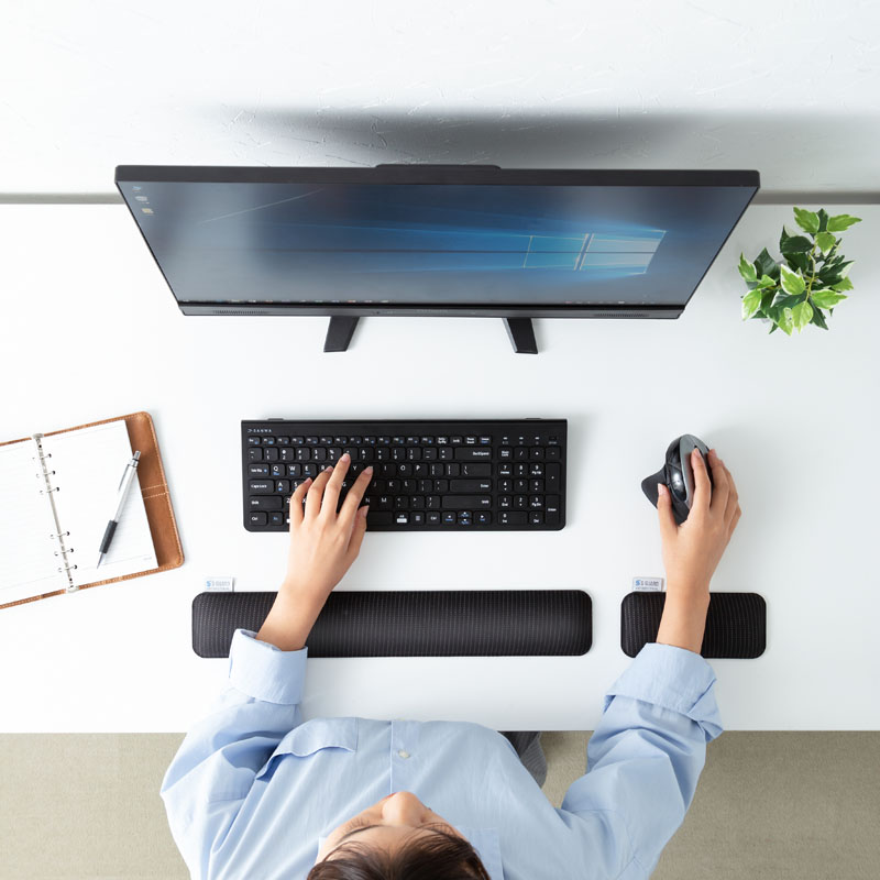 日本SANWA银织布抗菌护腕托鼠标垫SGS认证柔软舒适键盘托电竞游戏设计师腕垫台式笔记本电脑鼠标托手枕