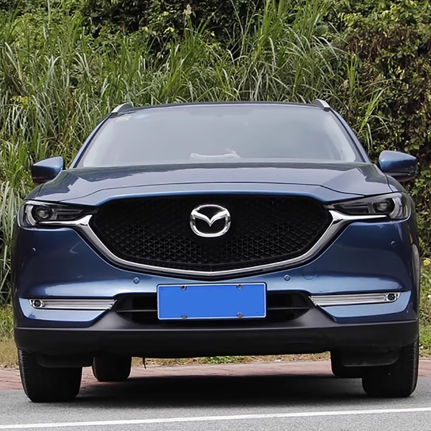 专用于17-22款马自达第二代CX5前后雾灯框装饰条雾灯眉亮条改装饰