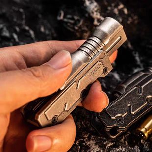 机魂EDC 推拉磁铁枪栓推牌指尖陀螺金属解压玩具