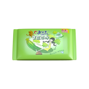 Samily水元素青瓜补水便携式小包湿纸巾 10片/包*30包装