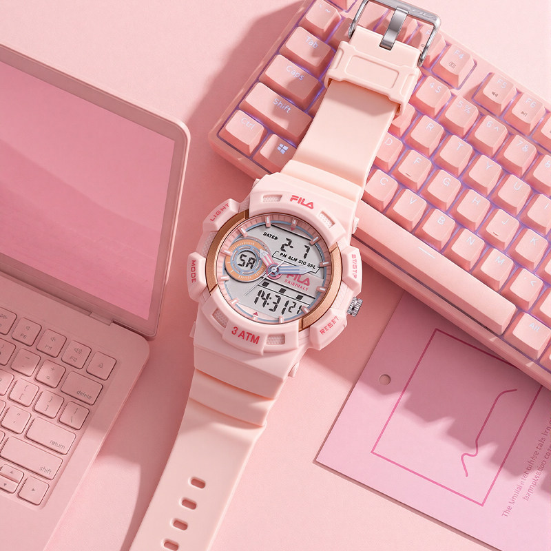 FILA斐乐电子手表学生只看时间初高中手表女生高颜值2026新款6906