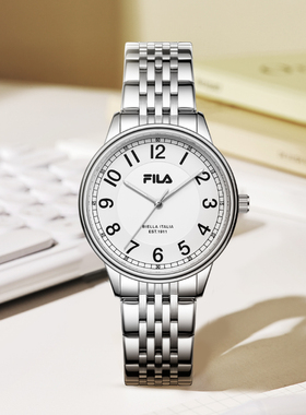 FILA斐乐手表数字表盘初高中大学生静音走时考试考研专用腕表6635