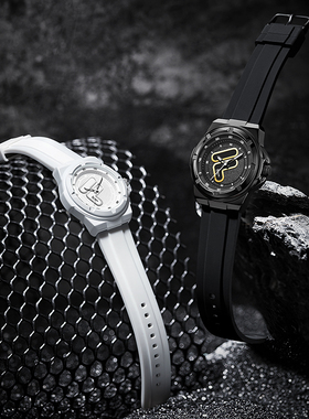 FILA斐乐硅胶运动防水手表男女士经典百搭色初高中大学生腕表6574