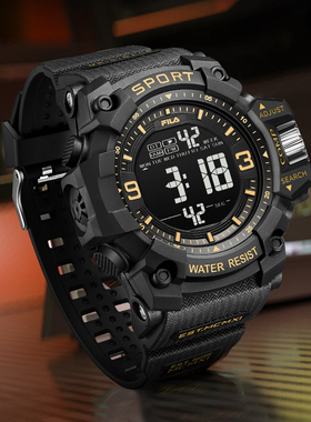 FILA斐乐电子手表运动防水男初高中大学生多功能夜光腕表礼物6564