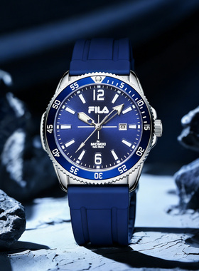 FILA斐乐时尚单历合金手表男学生潮流穿搭2026年新款石英腕表6815