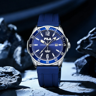 FILA斐乐时尚单历合金手表男学生潮流穿搭2026年新款石英腕表6815