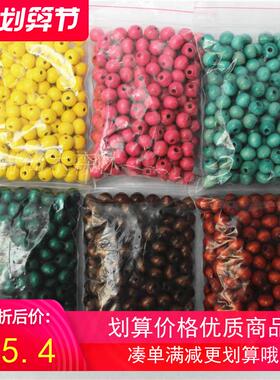 diy森林手工项链实木散珠