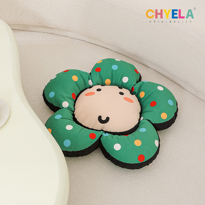 采绎来x小蔻 圣诞花花坐垫蒲团垫榻榻米久坐地上椅子垫可爱QT674