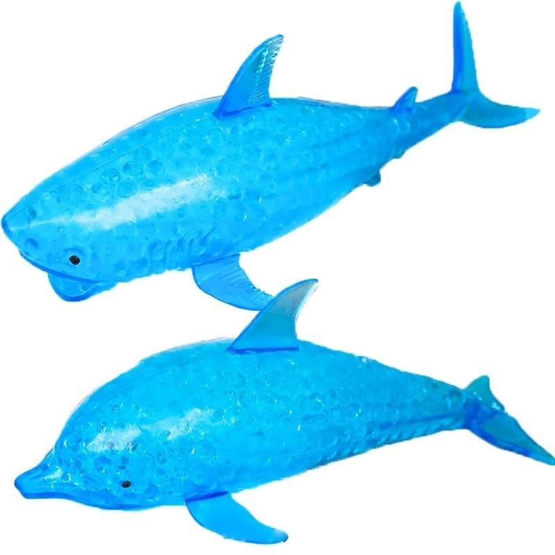 仿真模型挤压大号海豚鲨鱼捏捏乐儿童玩具大小礼物新奇特搞怪解压