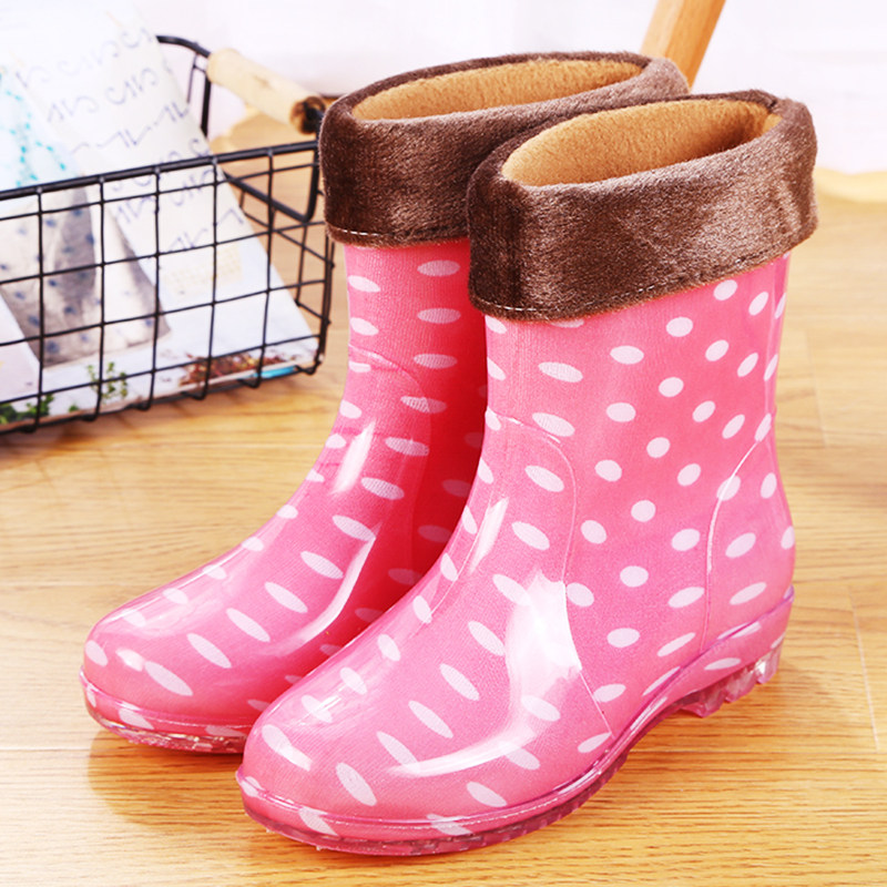 短筒防水鞋果冻雨鞋雨靴保暖套鞋水靴女成人韩版时尚款外穿防滑冬,女鞋,雨鞋,淘宝优惠券,粉丝福利购,淘宝优惠卷