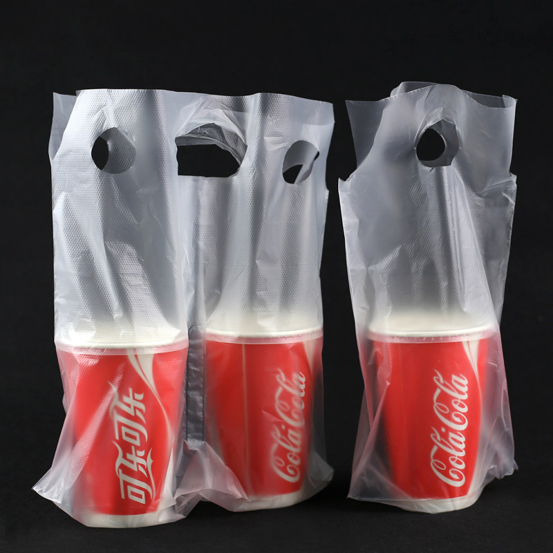 华信天诚加厚手提单双杯袋饮料