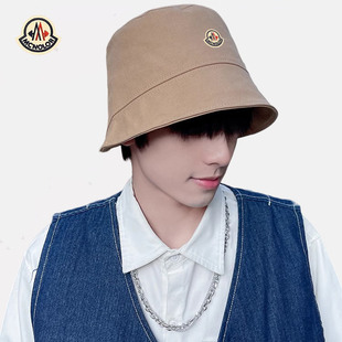 【正品现货】蒙口米色渔夫帽男夏遮脸防晒帽子男生男款夏季遮阳帽