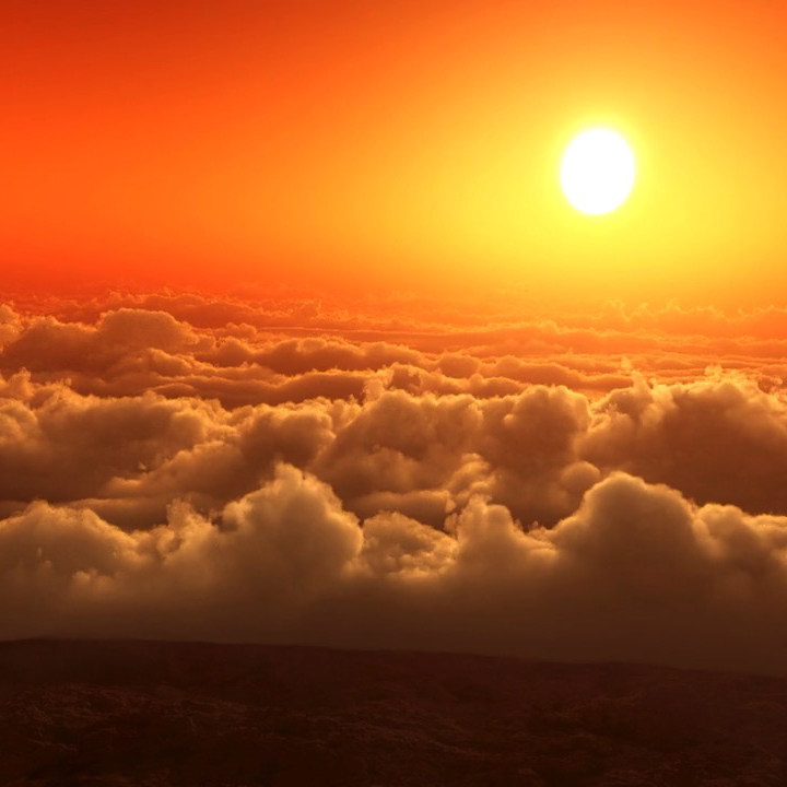 308led大屏幕高清视频素材唯美日出日落云层云海舞台晚会动态背景