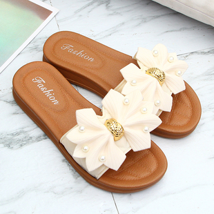 女士夏季 凉拖鞋 可爱厚底森女风拖鞋 ins潮防滑网红爆款 外穿 女时尚