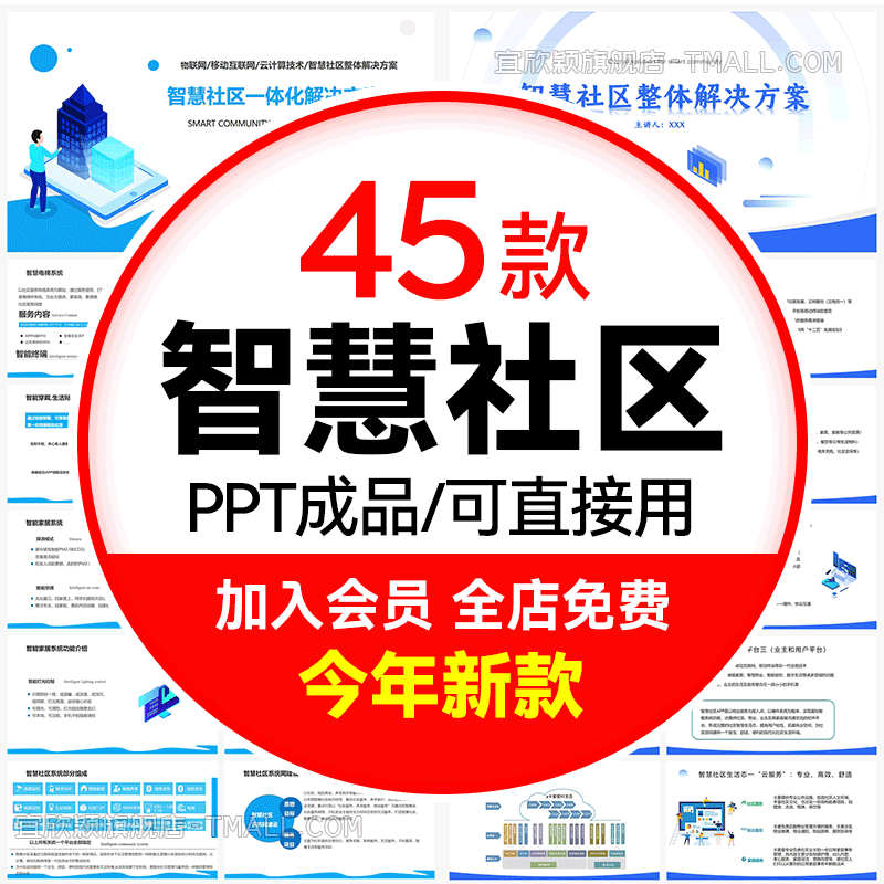 智慧社区PPT格式可编辑