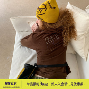 长袖 卫衣女 houlest户外骑行德绒贴肤连帽内搭保暖打底衫 square