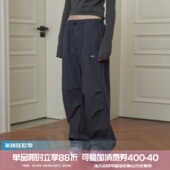 长裤 square houlest早春户外松紧腰宽松休闲运动登山徒步工装 女
