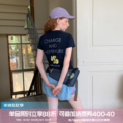 户外印花修身显瘦吸汗速干T恤