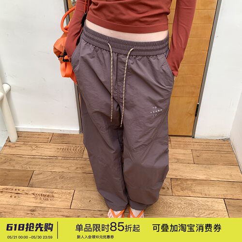 户外登山轻量工装阔腿长裤女