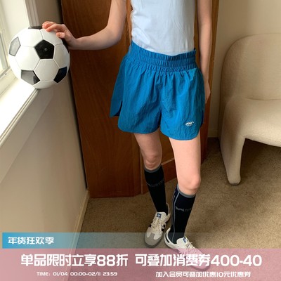 square houlest户外防水跑步运动防走光健身瑜伽速干三分裤短裤女