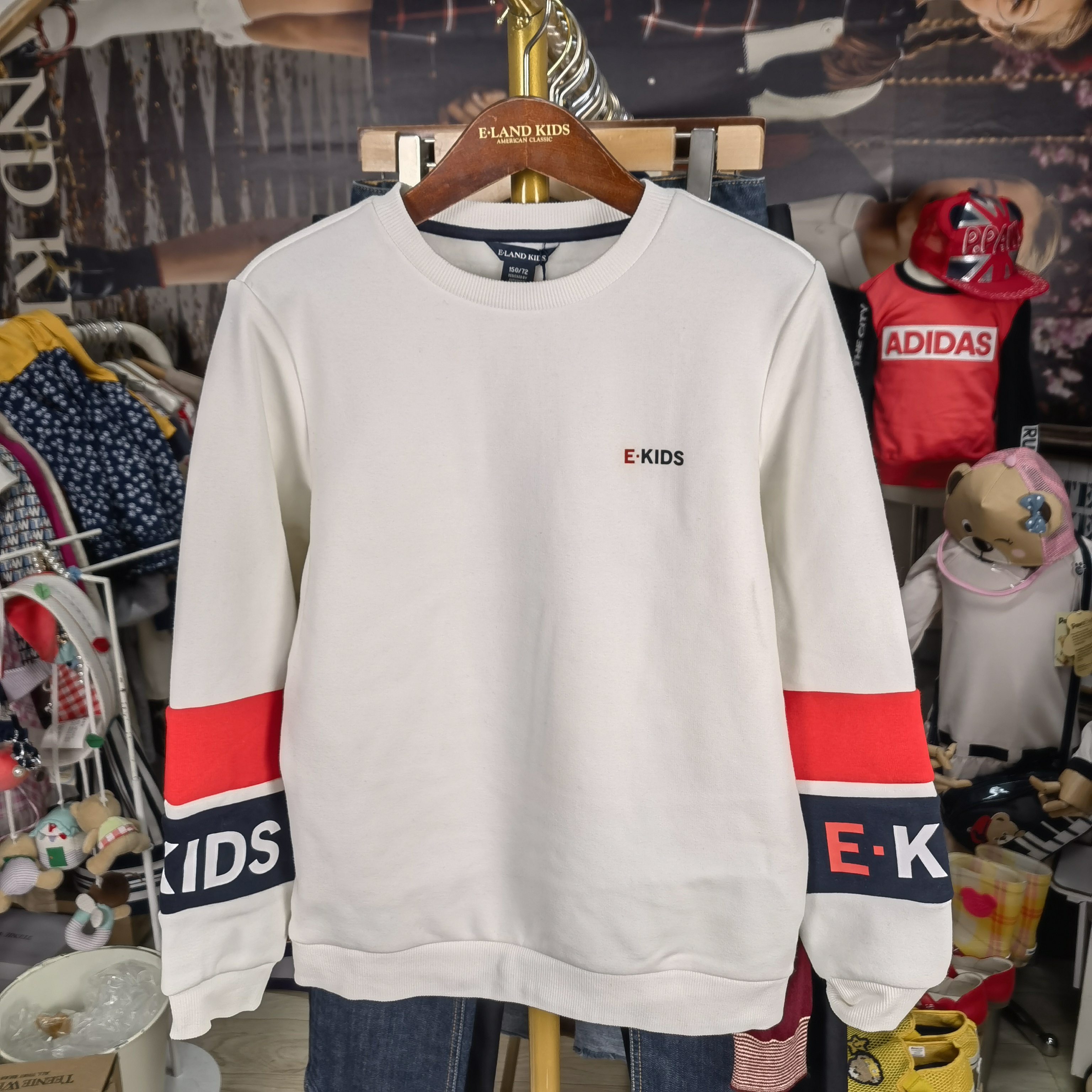 冬款男童加绒卫衣圆领