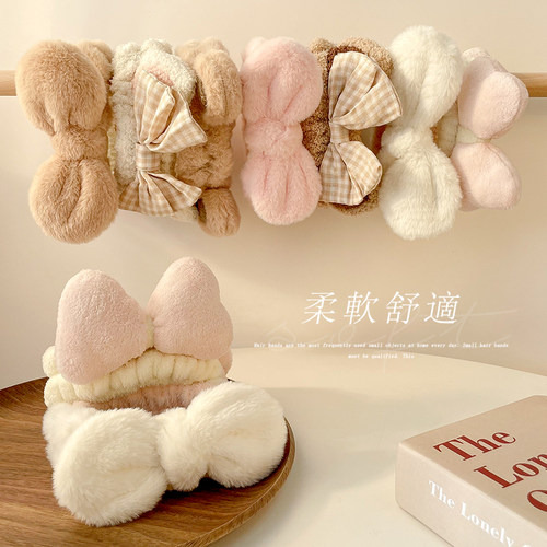 敷面膜专用洗脸发带可爱