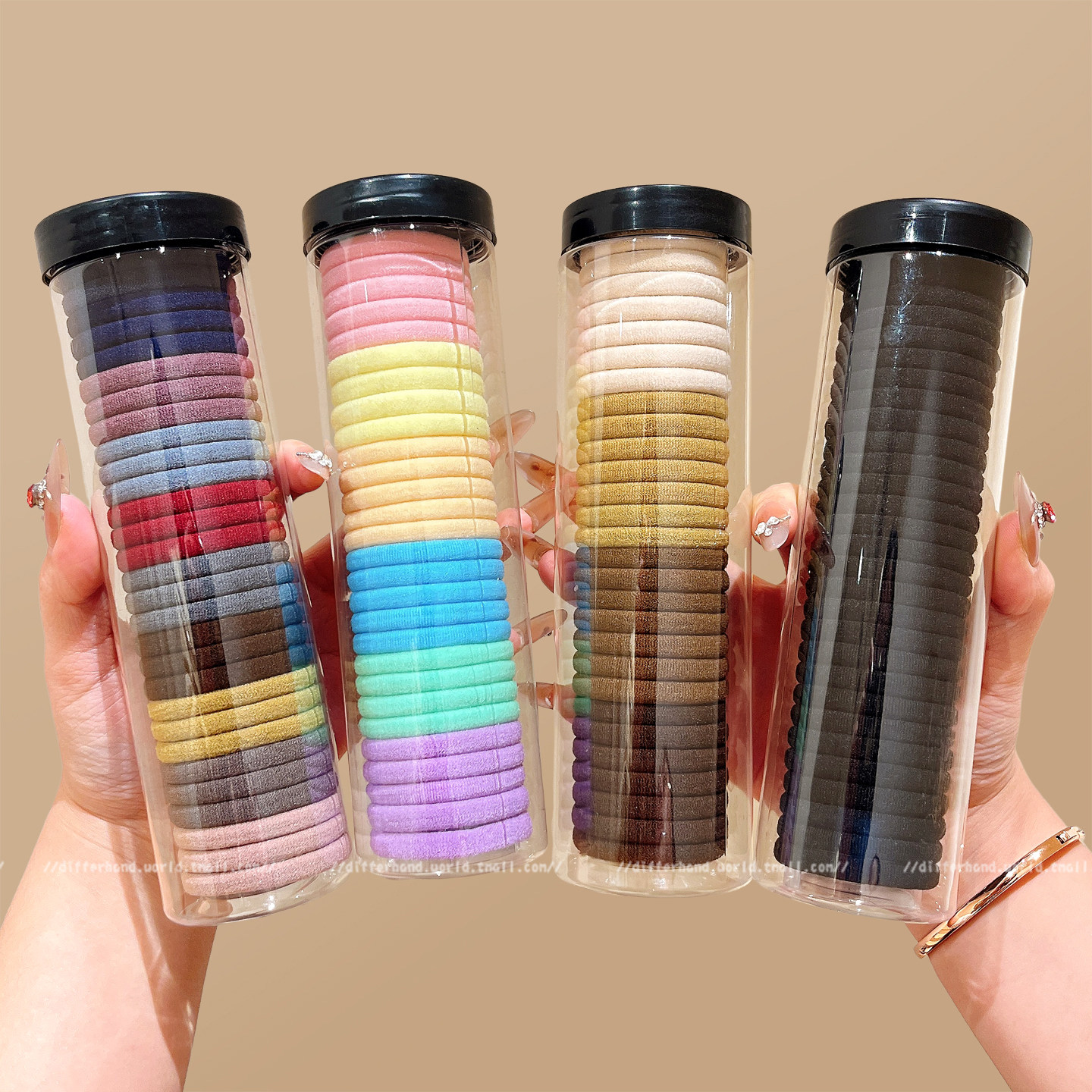 简约高弹力耐用橡皮筋女款2026新款扎头发绳低马尾发圈无接缝头绳,饰品/流行首饰/时尚饰品新,发饰,淘宝优惠券,粉丝福利购,淘宝优惠卷