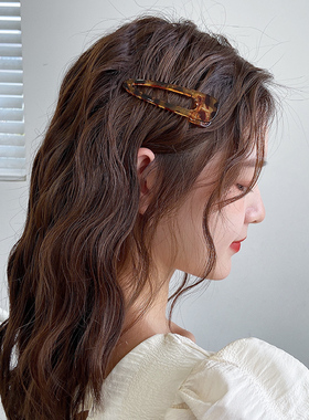 侧边发夹网红2025年新款夹子头饰女鸭嘴夹大号刘海夹边夹韩国发卡
