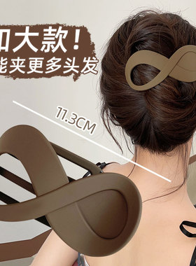 发量多发夹女后脑勺抓夹盘发神器头发鲨鱼夹子鸭嘴夹大号发卡头饰