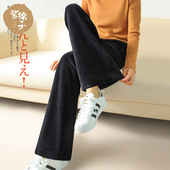 宽松灯芯绒长裤 雪尼尔阔腿裤 大码 显瘦直筒裤 女2026秋冬新款 休闲裤