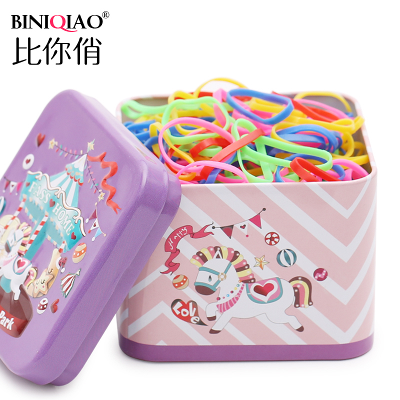 发圈橡皮筋一次性黑色夏季儿童