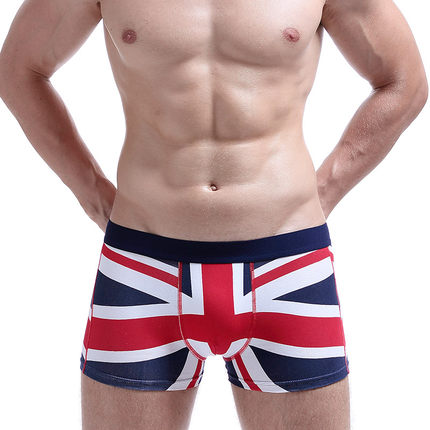 希宾内裤男士平角裤青年潮流款个性低腰性感修身U凸囊袋舒适棉质