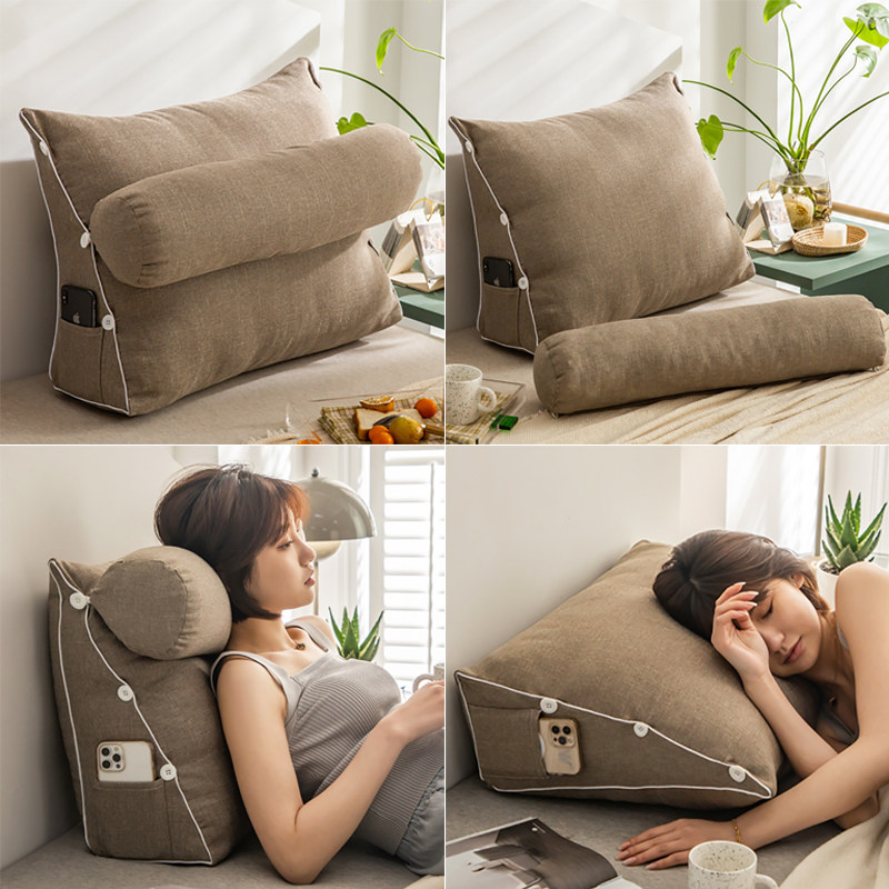 亚麻单人沙发靠垫可拆洗床上靠枕客厅三角床头靠背飘窗办公室抱枕,居家布艺,靠垫/抱枕,淘宝优惠券,粉丝福利购,淘宝优惠卷