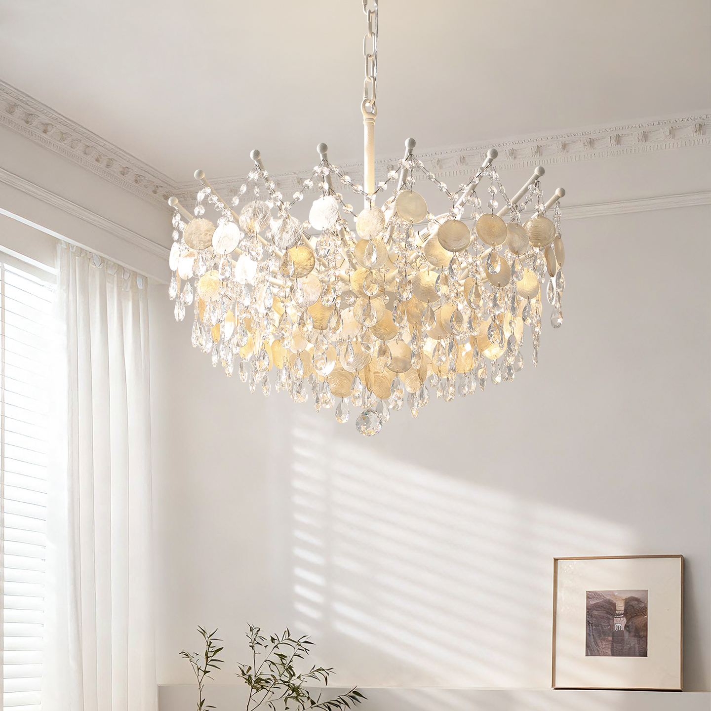 法式轻奢水晶灯温馨浪漫卧室灯具