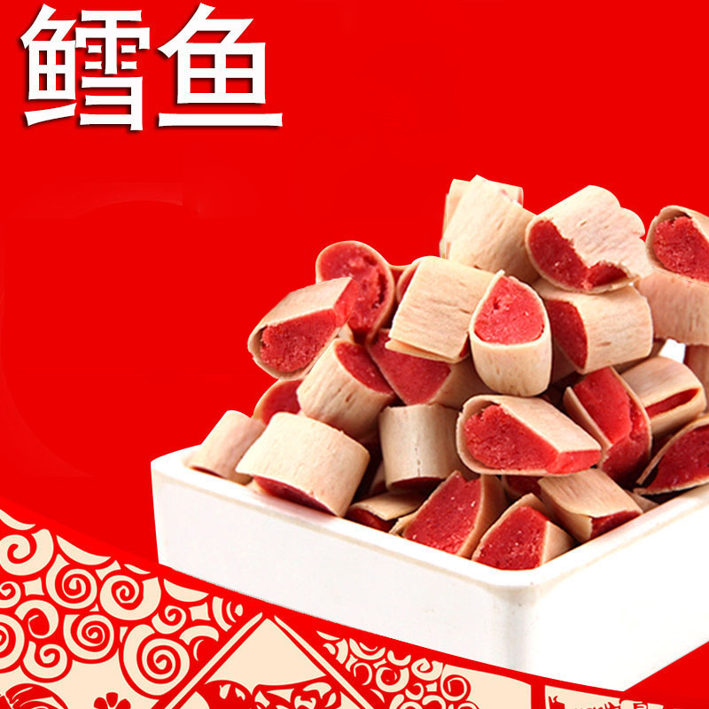 宠物零食训犬零食 泰迪狗狗零食心形鳕鱼夹心小寿司100g