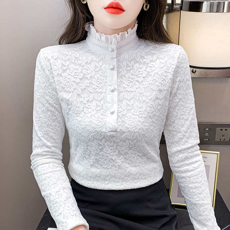 蕾丝打底衫女秋冬内搭可外穿