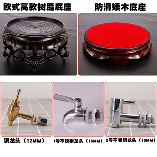 酒缸龙头泡酒坛龙头底座 酒坛酒桶龙头 泡酒瓶铜龙头 不锈钢水嘴