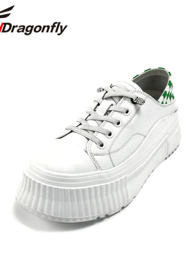 REDDRAGONFLY/红蜻蜓时尚休闲格子拼接圆头轻便板鞋女鞋QB3200616